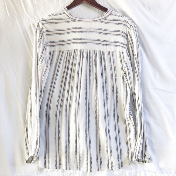 LOFT | MEDIUM MULTI-COLORED STRIPED BLOUSE - Picture 7 of 7